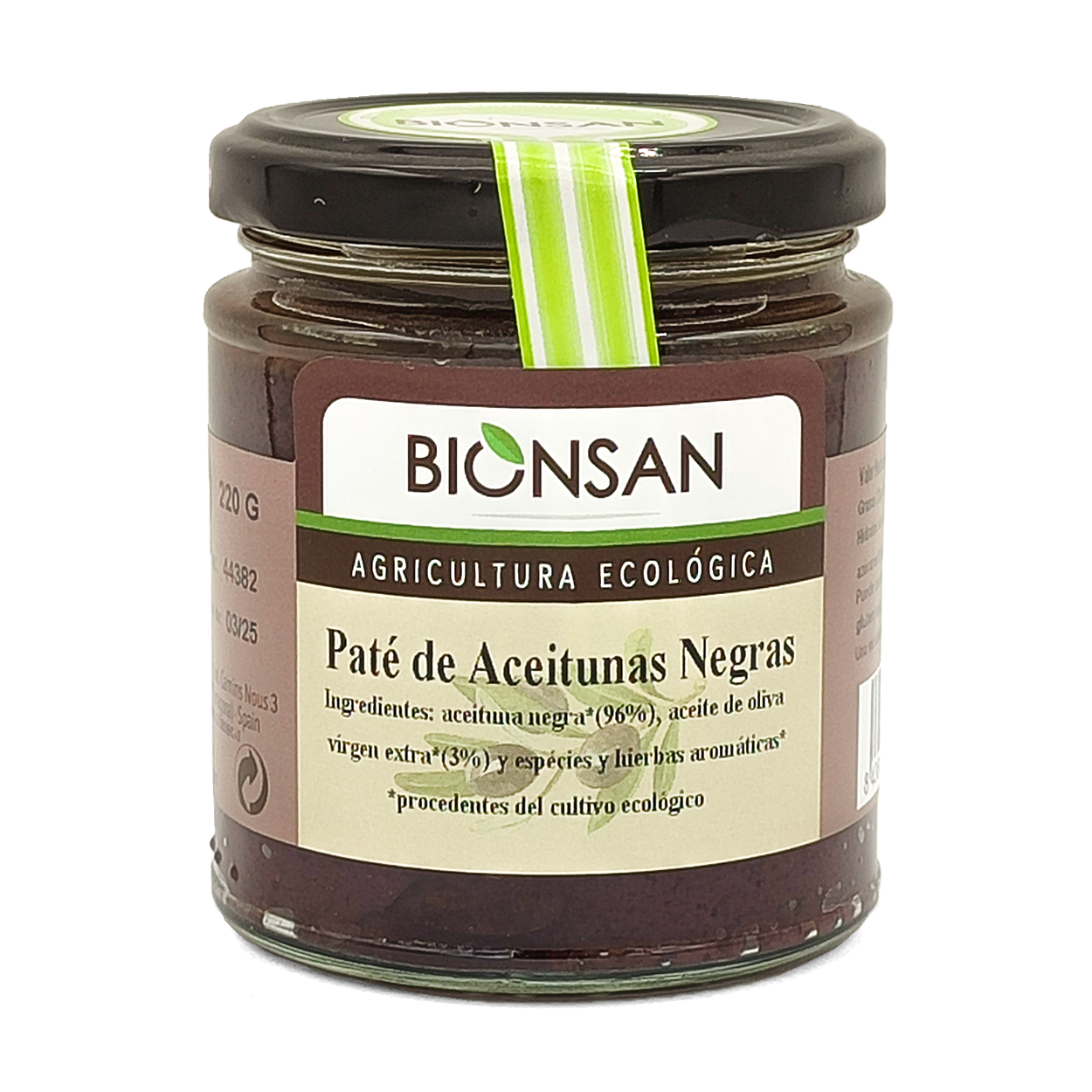 Paté Aceitunas Negras Ecológicas 220gr