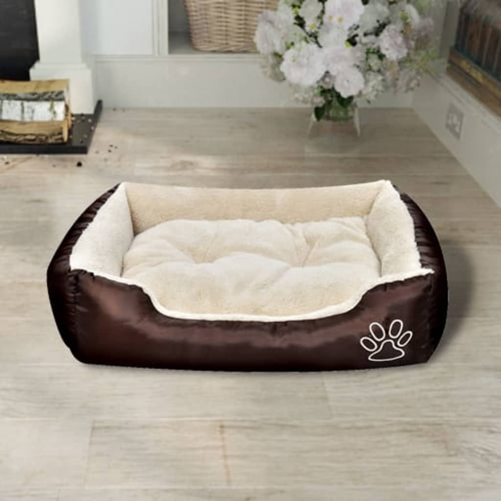 Vidaxl Cama Para Perro Con Cojín Acolchado Talla L_1