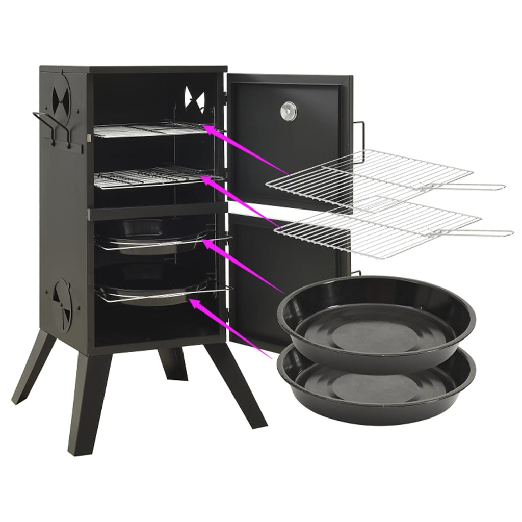 Horno Ahumador Acero 55x47,5x100,5 Cm / Vetonek_3