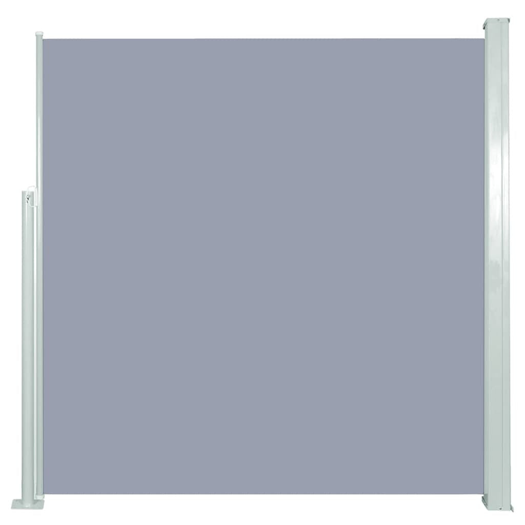 Vidaxl Toldo Lateral Retráctil De Jardín Gris 140x300 Cm_0