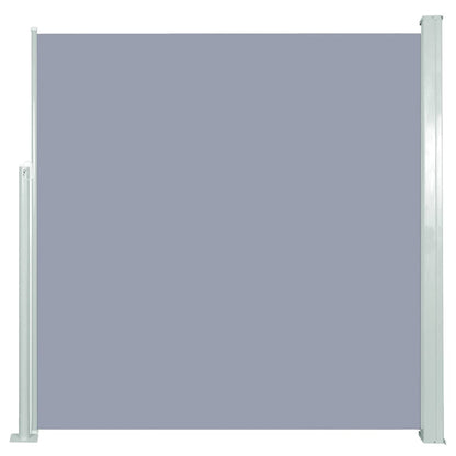 Vidaxl Toldo Lateral Retráctil De Jardín Gris 140x300 Cm_0