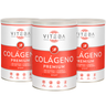 Pack 3 botes Colágeno Hidrolizado Viteba Sport 330 g x 3 + Vit. C + B2 + B3 + Magnesio + Manganeso │ SIN sabor NI olor
