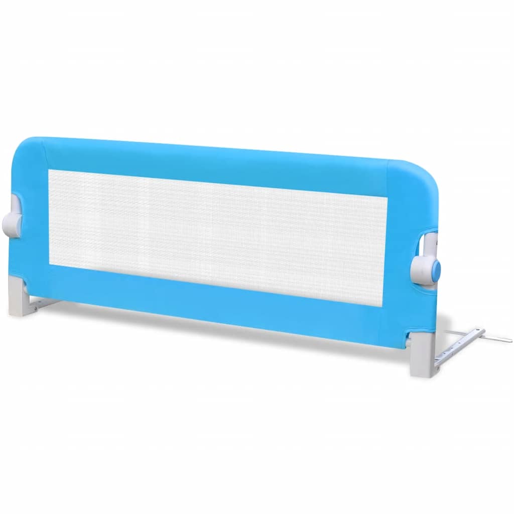 Barandilla De Seguridad Cama De Niño 2 Uds Azul 102x42 Cm_2