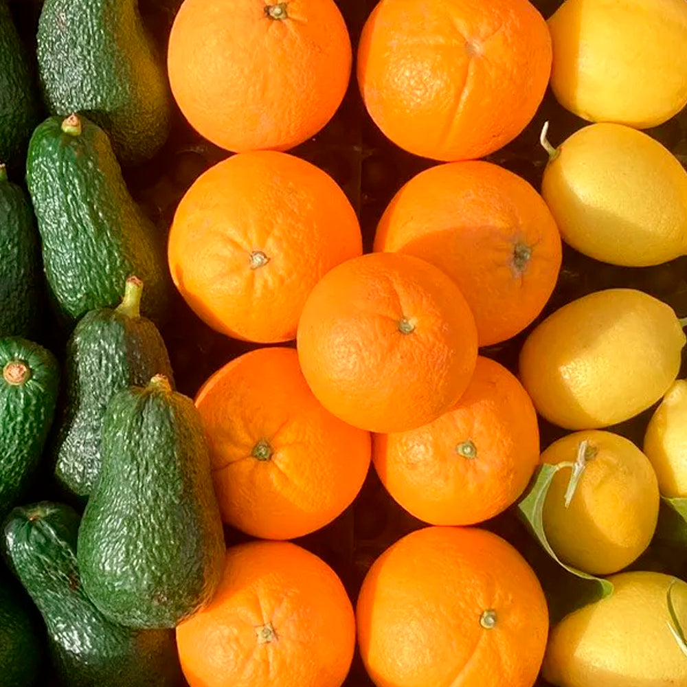 Caja 6kg Aguacates Hass, Naranjas Y Limones Directo Del Campo Tropitop (2kg De Cada Fruta)_2