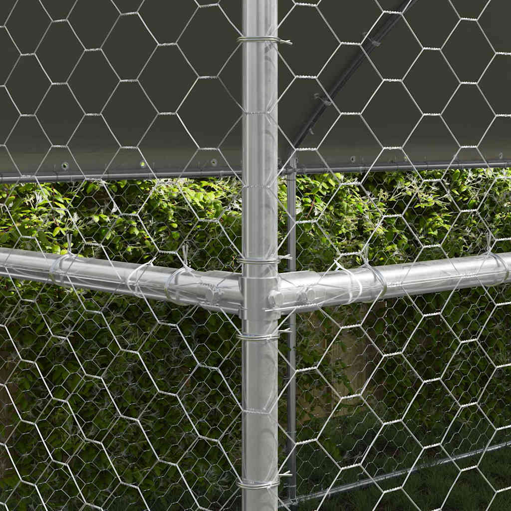 Refugio Para Perros 3 Pcs Plateado 6 X 2 X 2 M_2