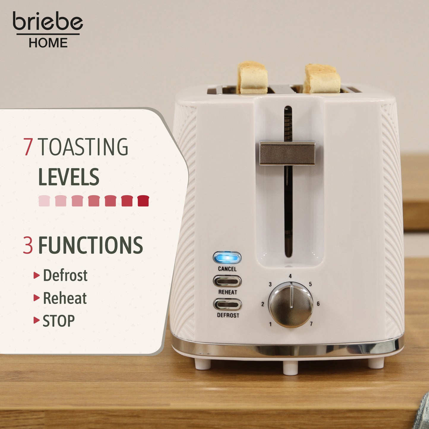 Briebe Elegance Set Tostadora Pan Ranura Ancha+ Hervidor Agua 1,7l + Cafetera Goteo + Espumador De Leche Eléctrico_5