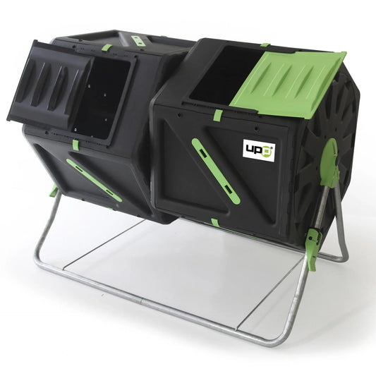 Compostador Tambor 2x105l Uv Resistente, Ventilación Interna, Para Balcón_0