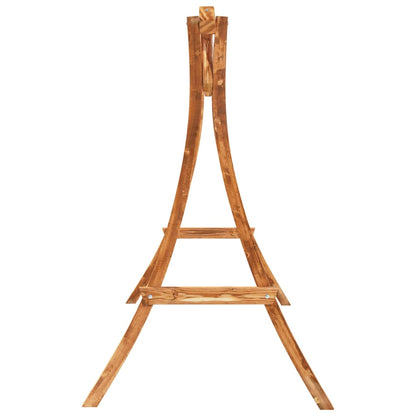 Vidaxl Columpio Con Cojín Madera Maciza Abeto Con Acabado De Teca_5