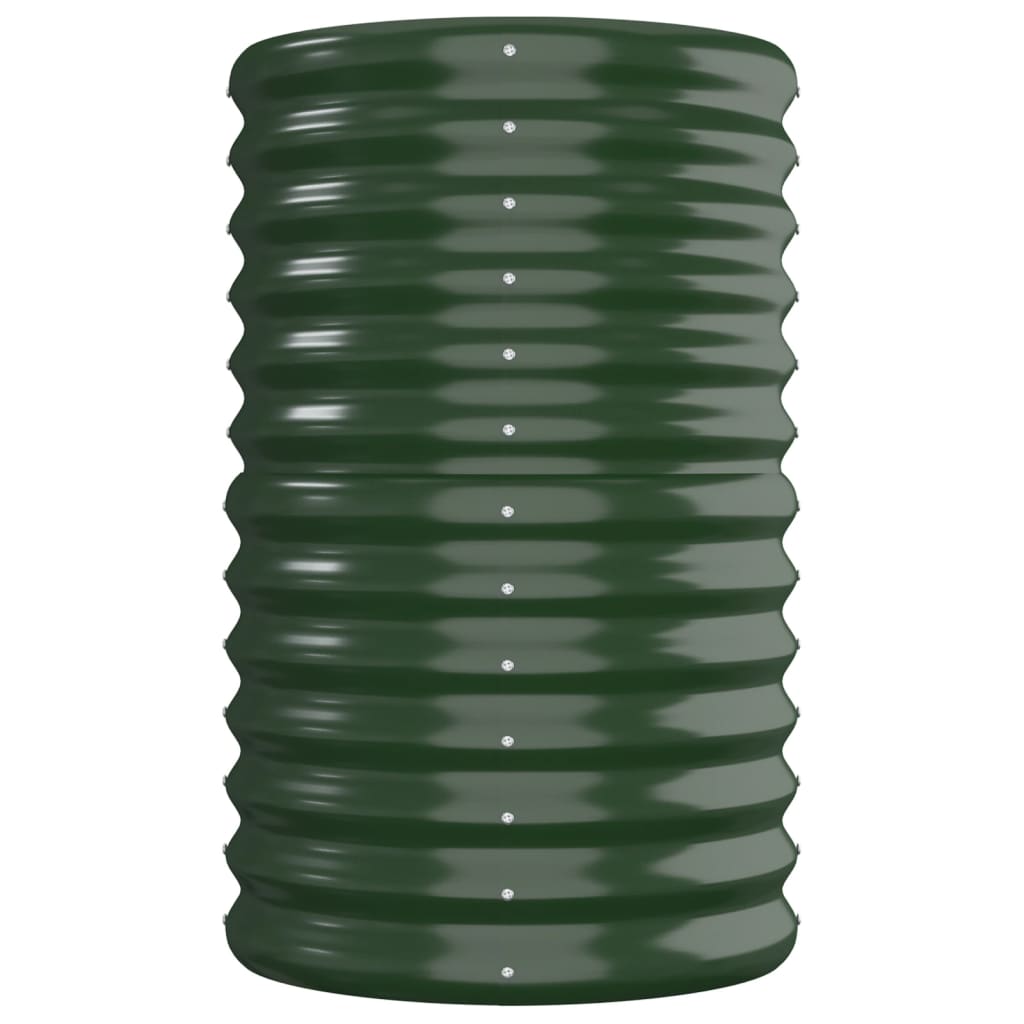 Jardinera Arriate Acero Galvanizado Verde 260x40x68 Cm_3