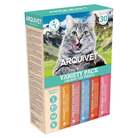 Creamy Cat Treats Snack cremoso Variety Pack Arquivet 30 ud