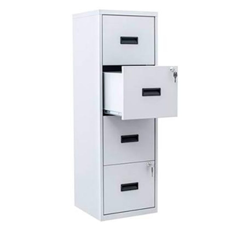 Archivador Bisley Pfa 4 Cajones A4 40cm Gris_0