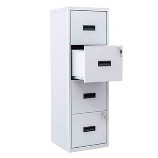 Archivador Bisley Pfa 4 Cajones A4 40cm Gris_0
