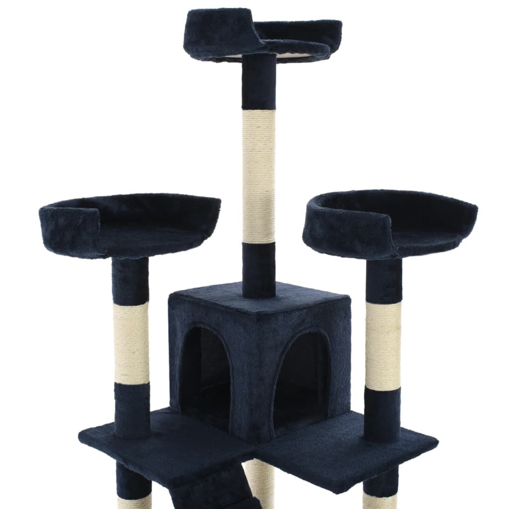 Vidaxl Rascador Para Gatos Con Poste De Sisal 170 Cm Azul_4