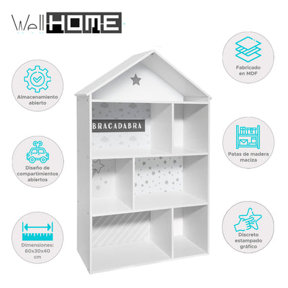 Well Home - Mueble Infantil De Almacenamiento De 2 Compartimento