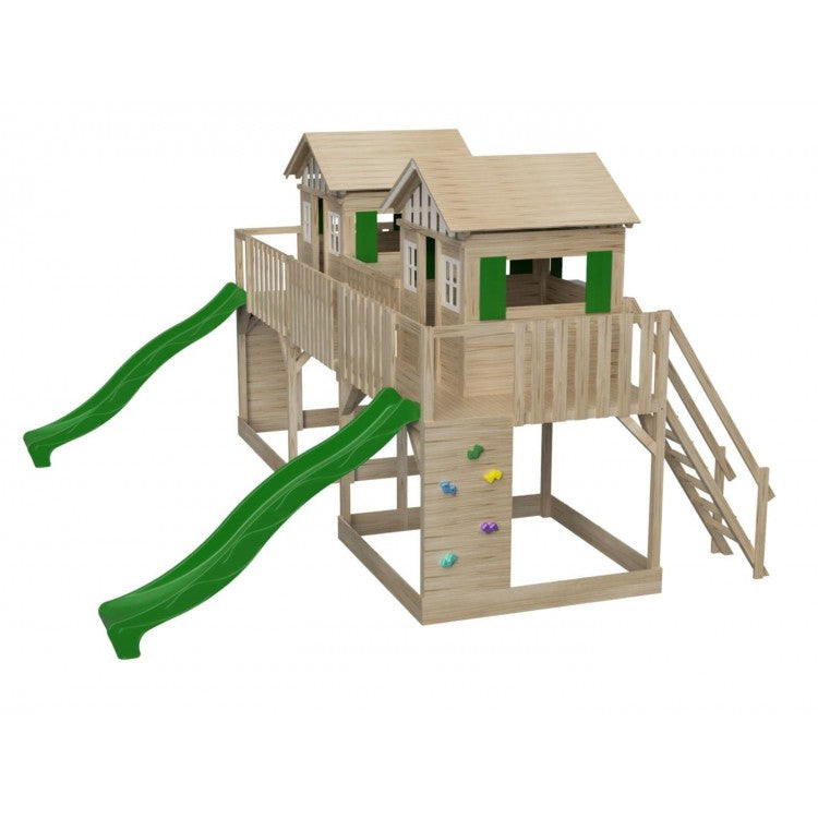 Parque Infantil Masgames Superpop Xl Tobogan + Red De Escalada._1