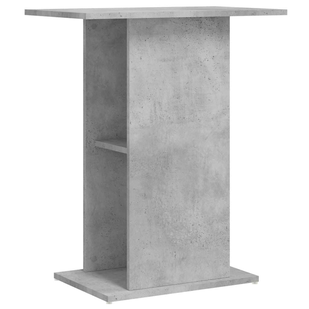 Vidaxl Soporte Para Acuario De Hormigón Gris 60,5x36x72,5 Cm De Madera Sintética_0