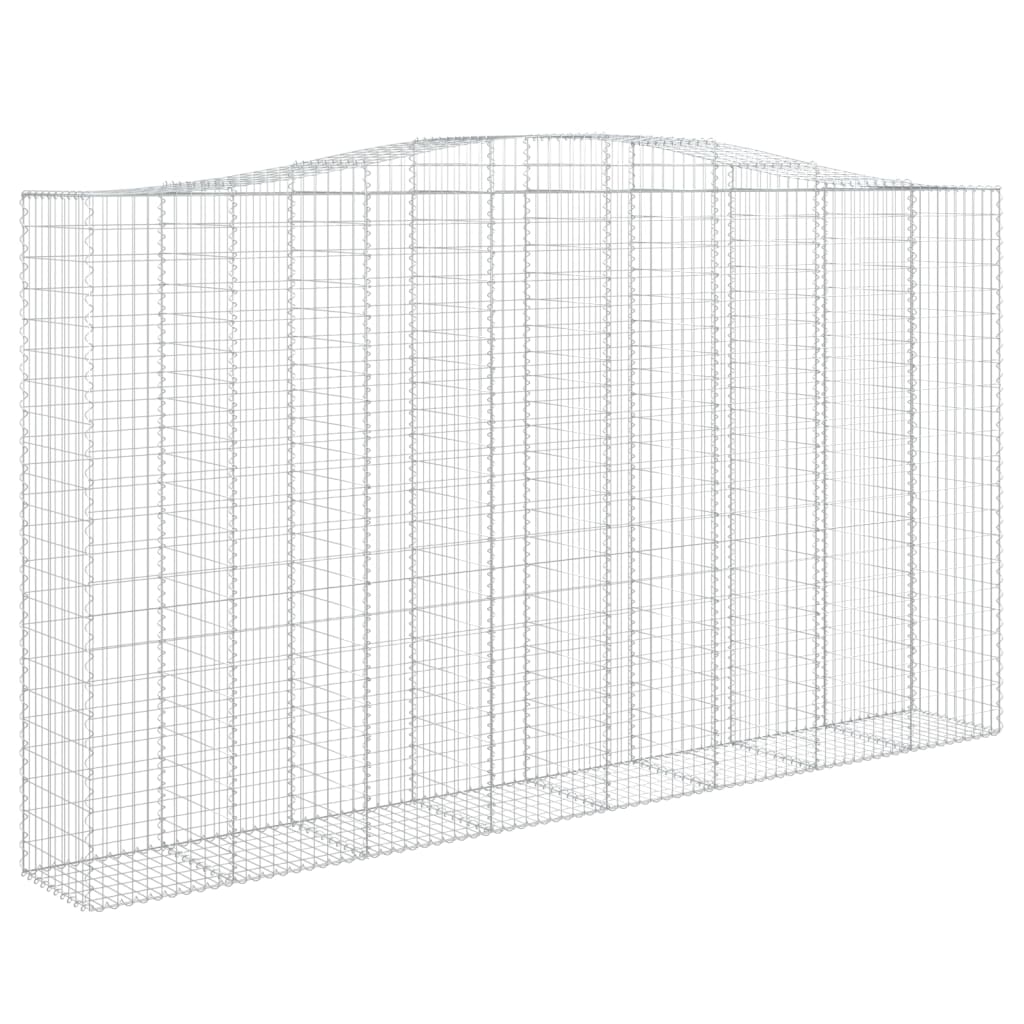 Cestas De Gaviones 4 Uds Forma De Arco Hierro 400x50x220/240 Cm_2