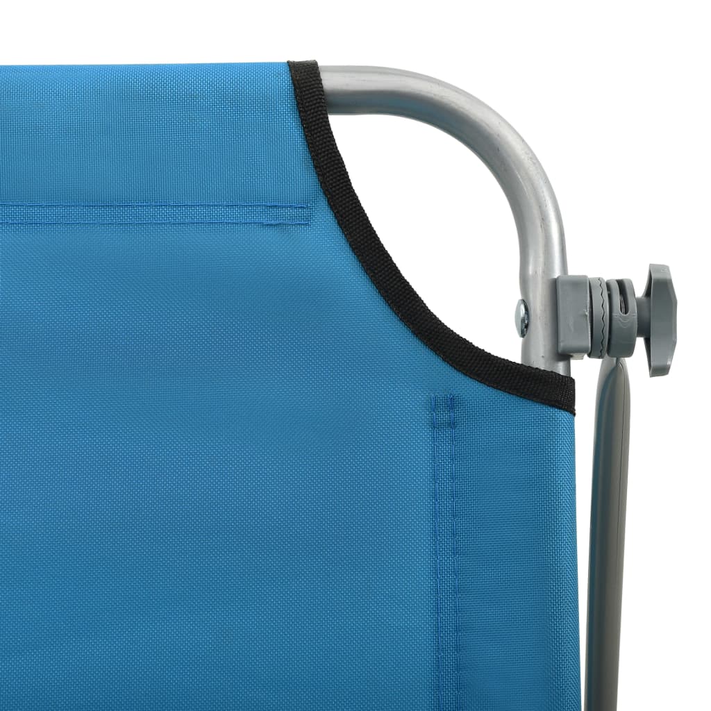 Tumbona Con Toldo De Acero Acero Azul_4