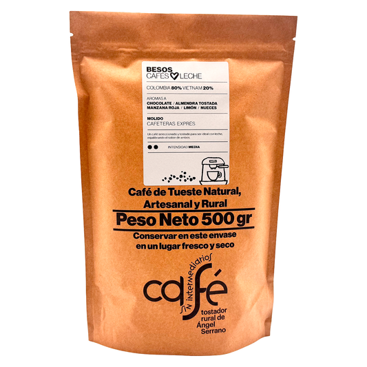 Cafe Sin Intermediarios Café Colombia Besos Molido Espresso 500 G_0
