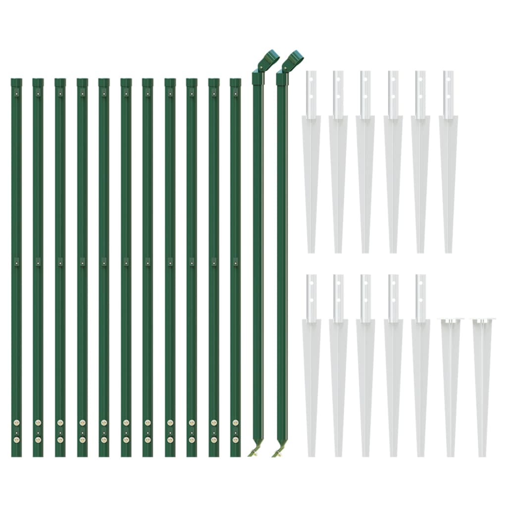 Cerca De Alambre Con Pinchos De Anclaje Verde 0,8x25 M / Vetonek_1