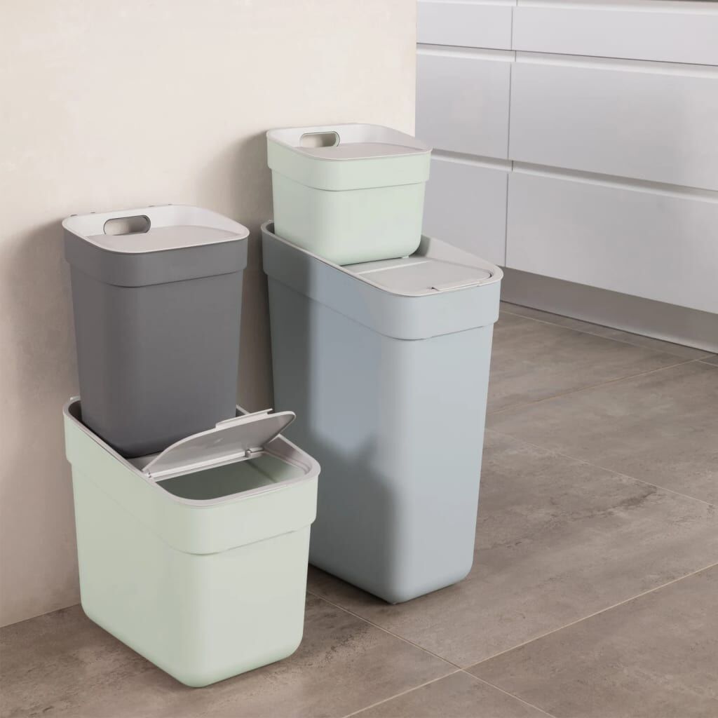Curver Cubo De Basura Ready To Collect Azul Claro 30 L_4