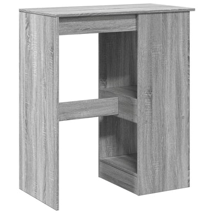 Mesa Alta Con Estantes Madera Gris Sonoma 90x47,5x103,5 Cm_4