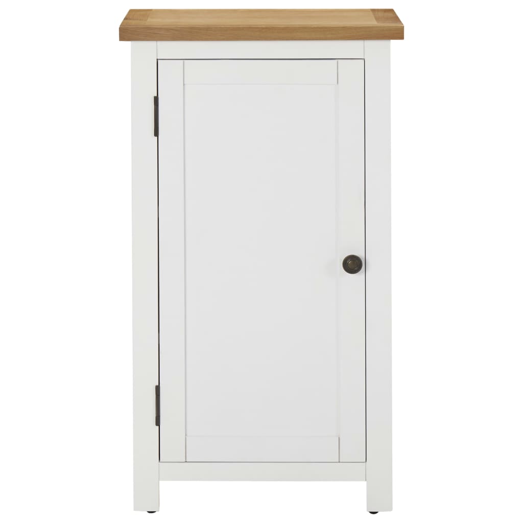Aparador De Madera De Roble Maciza 45x32x85 Cm_2