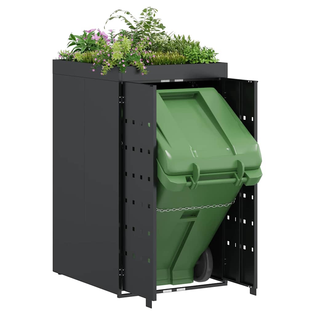 Almacenamiento Para Contenedor Rueda Con Techo Para Plantas Para Contenedor De 240l_2