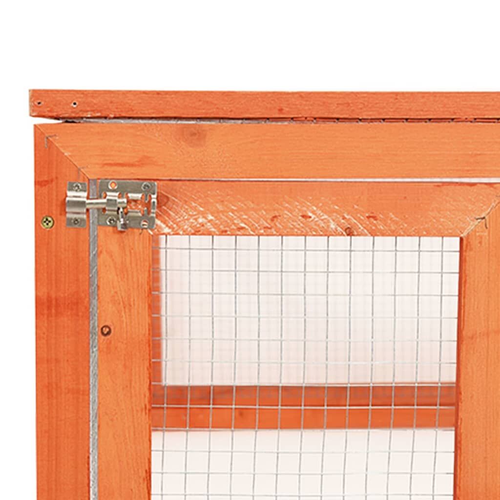 Vidaxl Conejera De Madera Maciza De Abeto 183x90x46,5 Cm_4