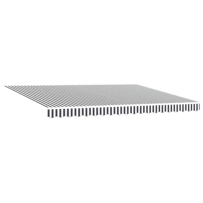 Toldo Retráctil Aluminio Y Tela Gris Antracita Y Blanco 4,5x3 M_3