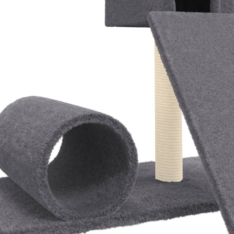 Vidaxl Rascador Para Gatos Con Postes De Sisal Gris Oscuro 59 Cm_5
