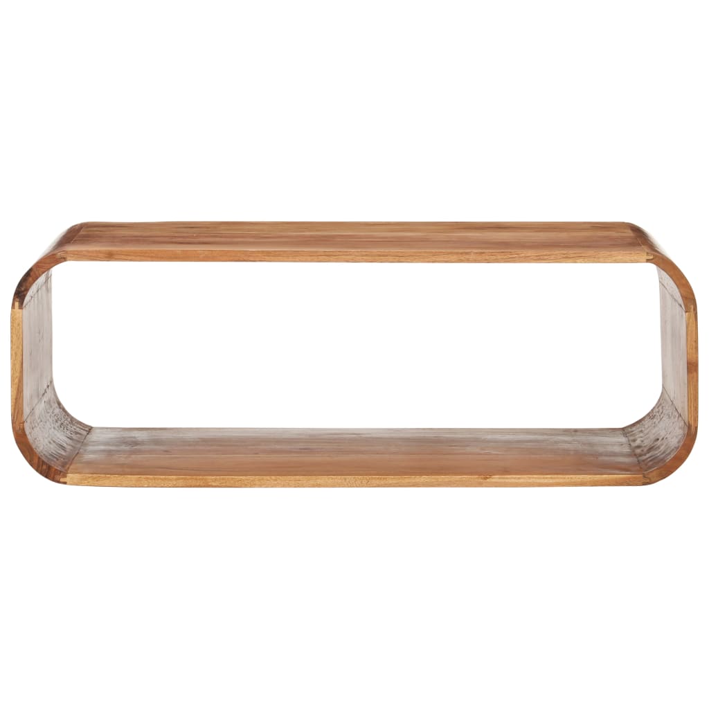 Mesa De Centro De Madera Maciza De Acacia 90x50x30 Cm_0
