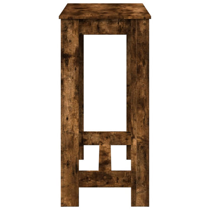 Mesa Alta De Bar Madera Ingeniería Roble Ahumado 102x50x103,5cm_3
