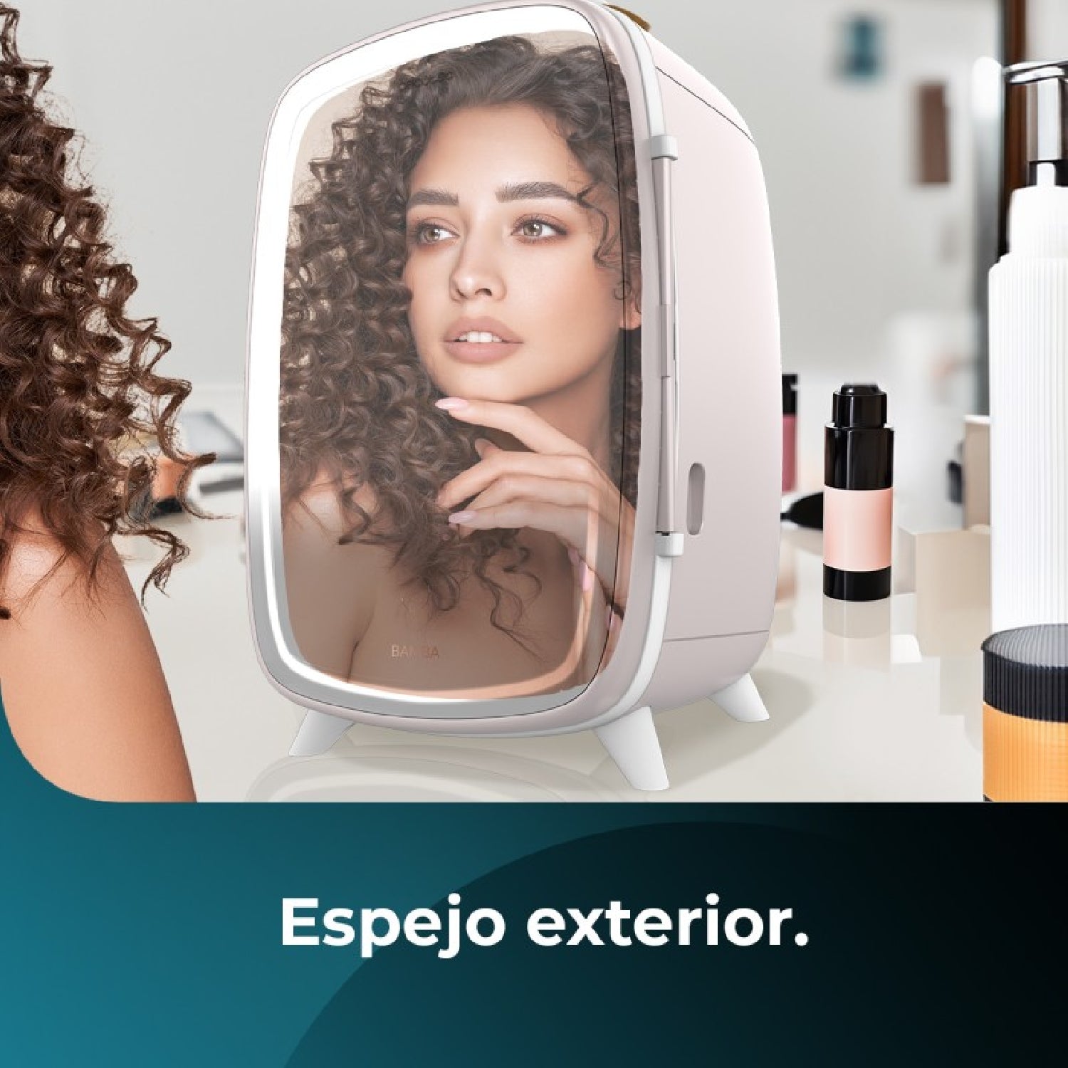 Cecotec Nevera De Cosméticos Coolingbeauty 6000 Mirror Rose_2