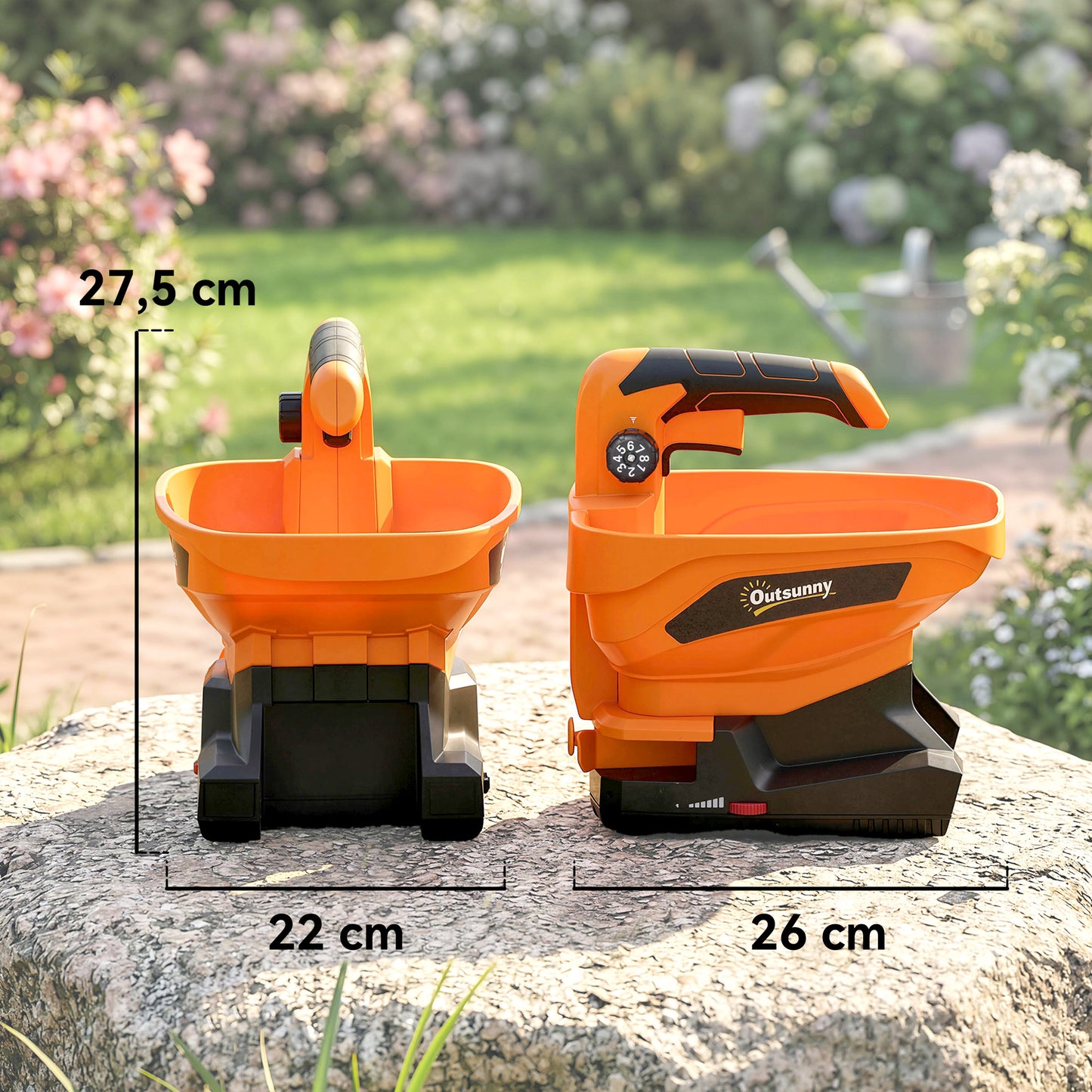 Outsunny Esparcidor Portátil 3,3 L 8 Niveles De Flujo Dispersión Ajustable_2