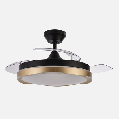 Ventilador Dc Blondi Negro/oro 3aspas 107d 7200lm 6vel 3000k,4500k,6000k, Remoto+temporizador+memoria_3