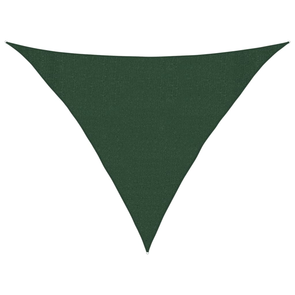 Toldo De Vela Verde Oscuro Hdpe 160 G/m² 3x3x4,2 M_0