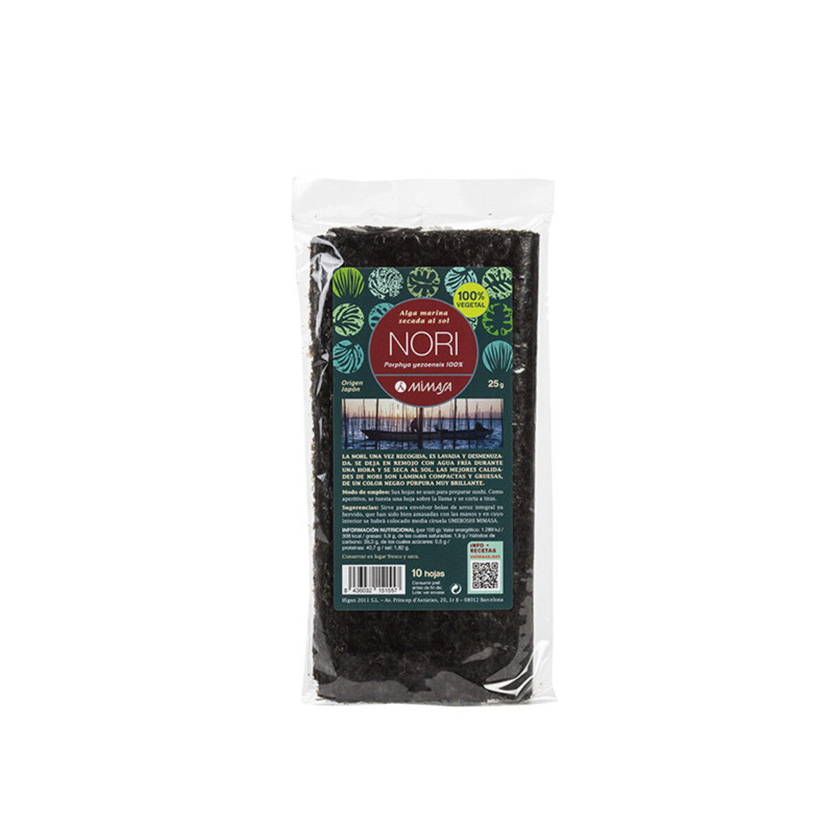 Nori Origen Japón MIMASA 25 g