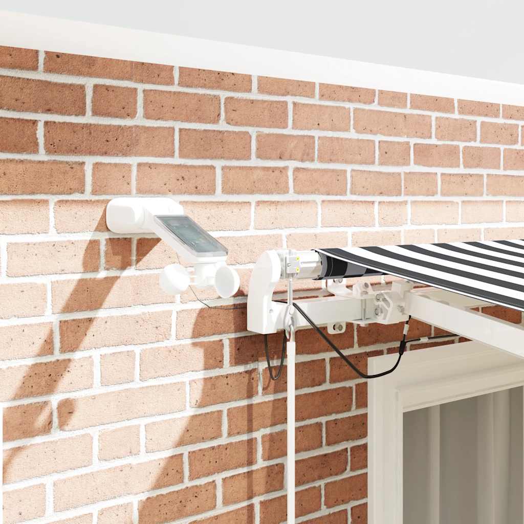 Toldo Retráctil Automático Luz Led Antracita Blanco 300x250 Cm_3
