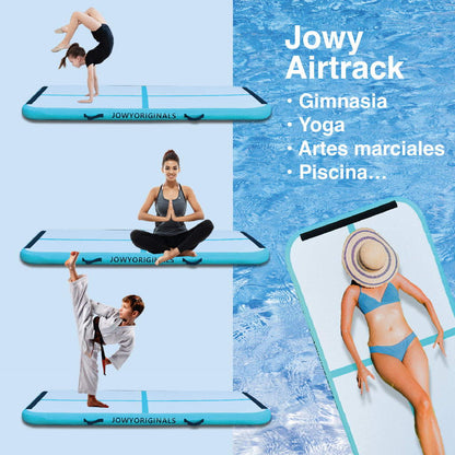 Jowy Airtrack 300x100x10cm Colchoneta Inflable, Color Azul_5