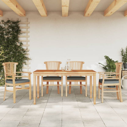 Vidaxl Juego De Comedor Para Jardín 5 Piezas Madera Maciza De Teca_1