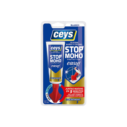 Sellador Ceys Stop Moho Easy! Blanco Silicona 70 Ml / Vetonek_0