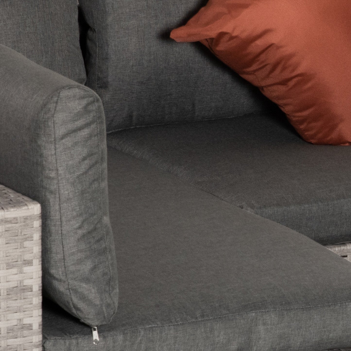 Outsunny Conjunto De Muebles Jardín De Ratán 4 Piezas Con Cojines Desenfundables_3