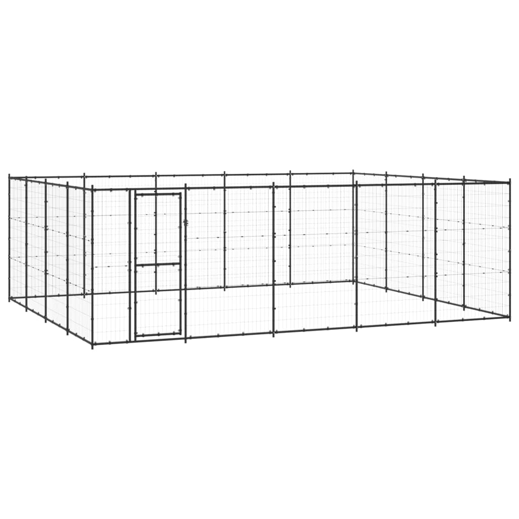 Vidaxl Perrera De Exterior De Acero 24,2 M²_0