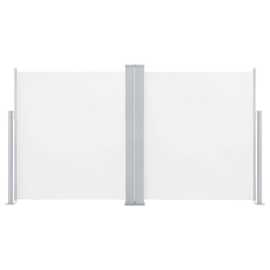 Vidaxl Toldo Lateral Doble Retráctil De Jardín Color Crema 170x600 Cm_0