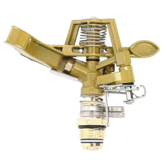 Aspersor Riego Regulable Metalico Sectorial Toma 1/2 Fabricado En Zinc, Riego De Jardines / Cesped_0