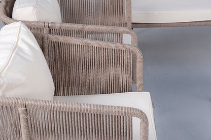Muebles De Jardín Conjuntos De Sofá Melbourne Deluxe 8 Plazas Cuerda Y Madera Beige Kiefergarden_2