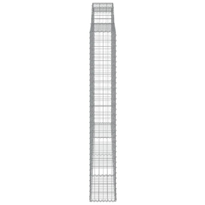 Cestas De Gaviones 2 Uds Forma De Arco Hierro 300x30x200/220 Cm_4