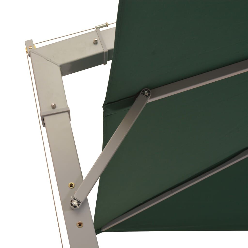 Vidaxl Sombrilla Colgante Con Palo De Aluminio Verde 300x300 Cm_4