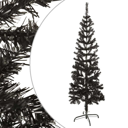 Vidaxl Árbol De Navidad Delgado Negro 150 Cm_0